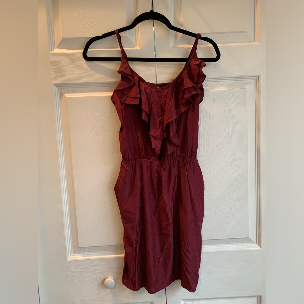 Maroon game day dress